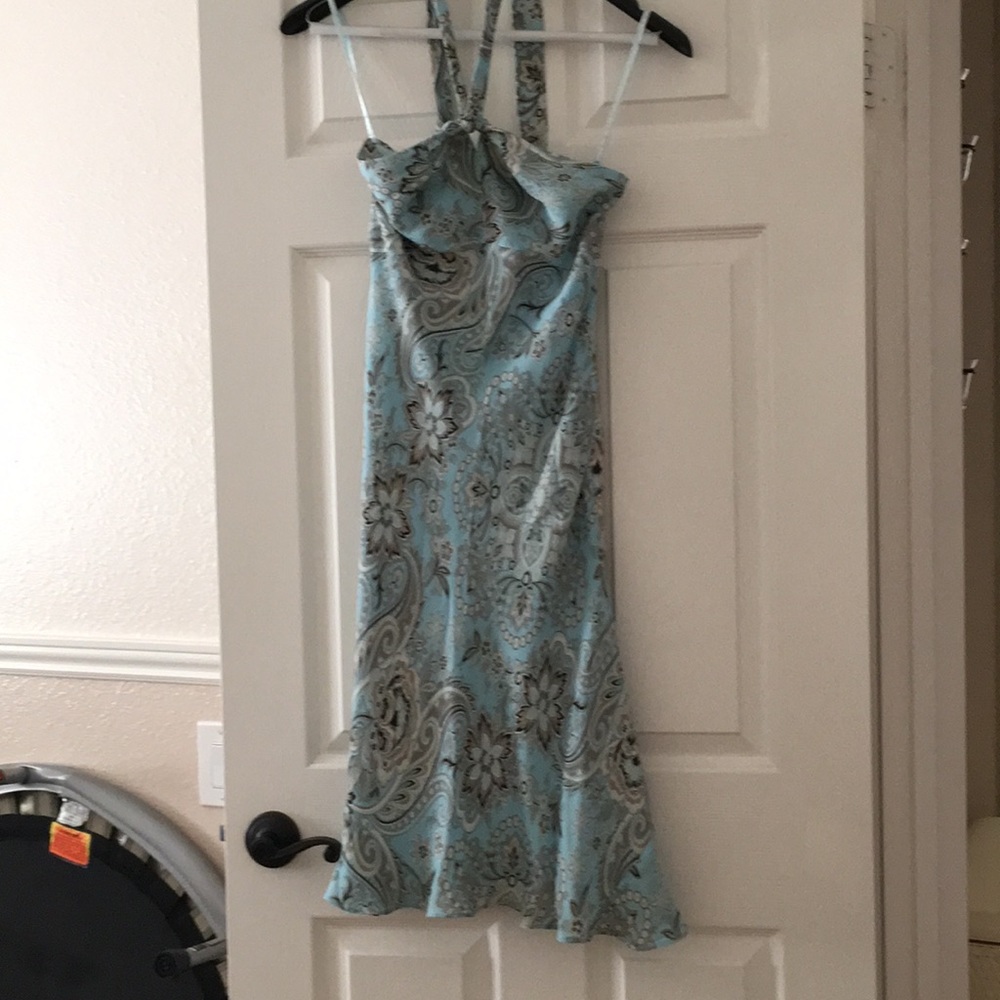Ann Taylor Paisley Halter Dress